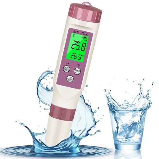 4-in-1 Meter/Salinity Tester Digital,Meter for Water Accuracy, for Drinking Swimming Pool Hydroponic Aquarium