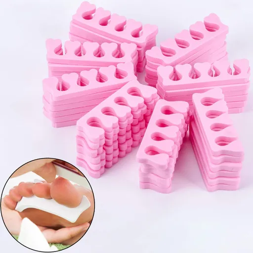 50Pcs Toe Separators and Finger Separators for Nail Polish, Soft Sponge Finger Toe Divider Spacer Nail Art Manicure Pedicure Tools