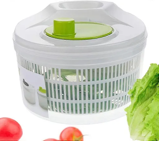 Foldable Salad Spinner with Cover, Veg & Fruit Washer Dryer, Small
