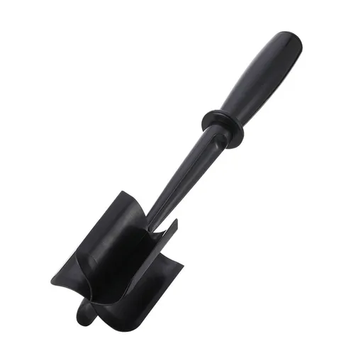 3-pieces Black Premium Heat Resistant Meat Chopper - Ground Meat Masher Utensil for Hamburger & Non-Stick Pans