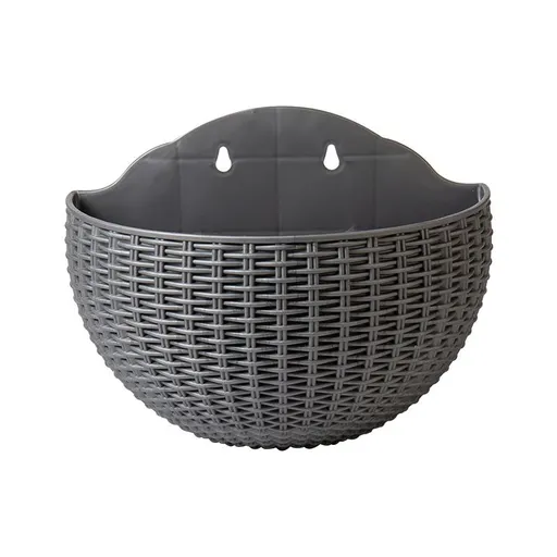 Outdoor Planter Ergonomic Hanging Flower Pot Large Plastic for Garden Balcony Home Decor