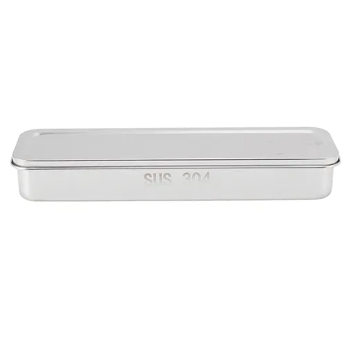 Stainless Steel Cutlery Tray Holder Kitchen Chopstick Spoon Fork Storage Box with Lid Drainer Natural Color