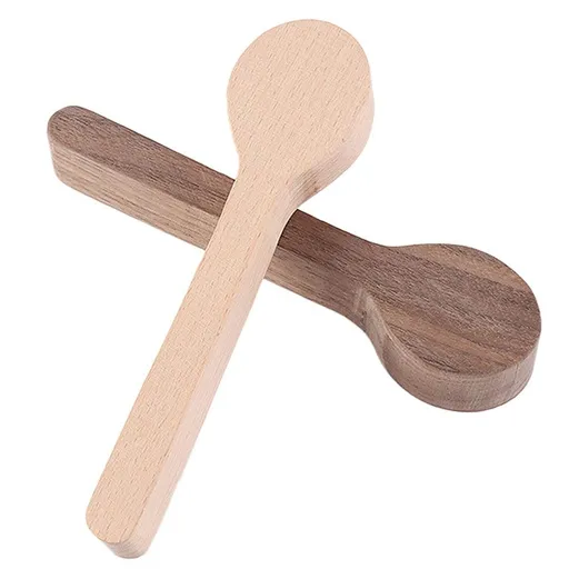 2 Pack Wood Carving Spoon Blank Beech+Walnut Kit for Beginner Kids
