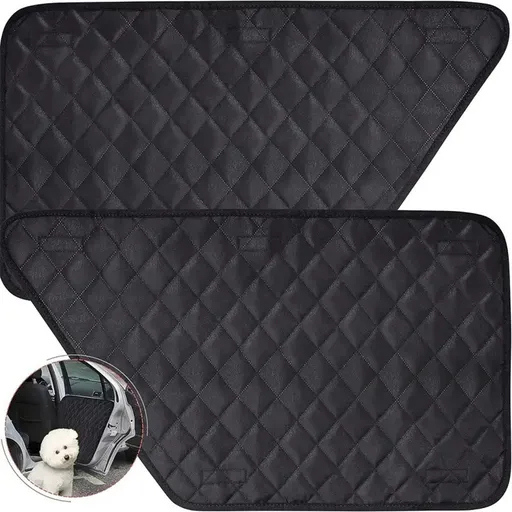 A pair Dog Car Door Protector – Larger Design for Trucks & Large SUVs, Thickened Waterproof Door Panel Covers, Protects Doors from Dog Scratching