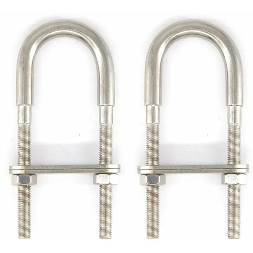 M6X90 304 Stainless Steel U Bolt (2 pcs)
