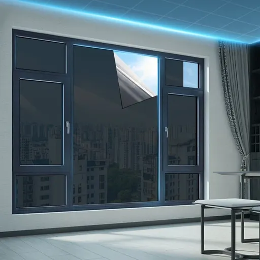 One Way Window Film Daytime Privacy Window Tint for Home, Sun Blocking Anti UV Heat Blocking See Out Not in Tinted Reflective Mirror Film Door Covering, 16" x 79" I