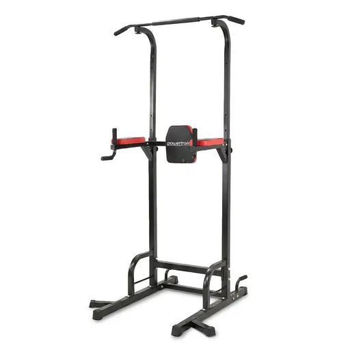Powertrain J06 Multi-Function Power Tower Pull Up Chin Up Dip Station Heavy Duty Home Gym Strength Training Equipment