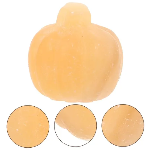 Natural Yellow Pumpkin Statue for Home Decoration, Autumn Fall Ornament, Seasonal Indoor