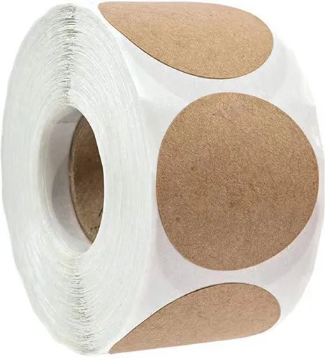 Kraft Paper Self Adhesive Spice Jar Labels for Kitchen Storage, 2 inch