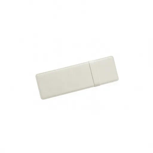 Suede Car Sun Visor Glasses Clip Card Holder Organizer Beige