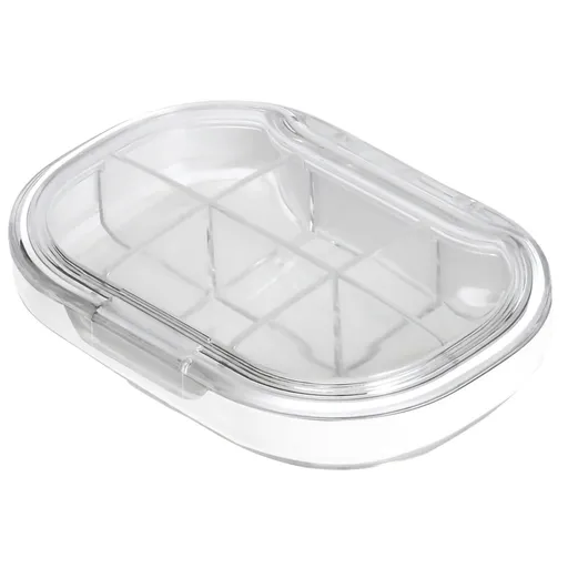 Portable Mini Pill Case Travel Dispensing Pill Organizer Household Food Grade Sealed Storage Medicine Box Big Transparent White