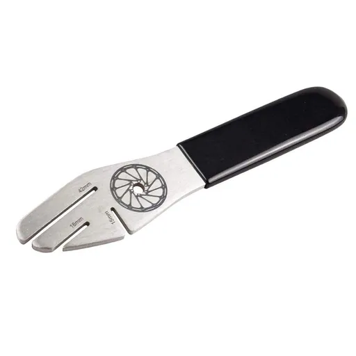 Bike Disc Rotor True Alignment Wrench, Stainless Steel, Rubber, 15mm, 18mm, 42mm durable, sturdy and corrosion resistance