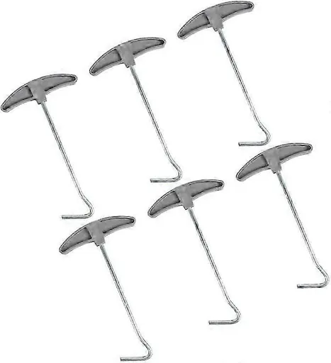 6pcs Tent Peg Puller Hooks Camping Tent Stake Remover Extractor Tool
