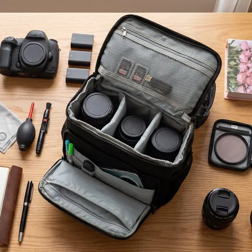 Camera Bag 360° All Round Protection Waterproof Shockproof Dustproof and Anti Slip Performance for Photographer with Rain Cover Black