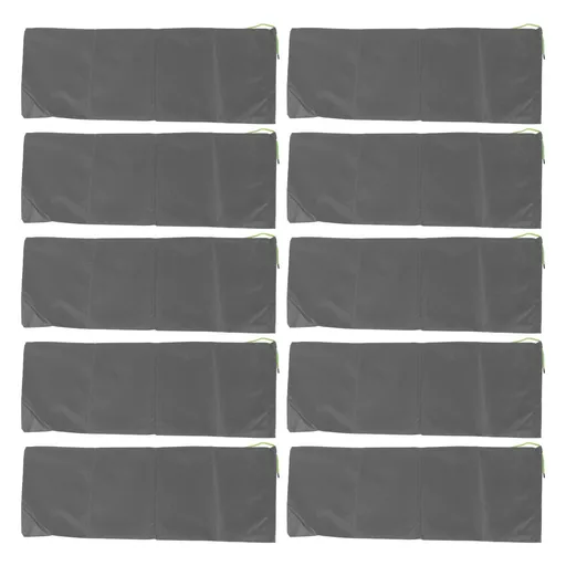 10pcs Flood Sandbags Professional Empty Rain Proof Drawstring Flood Control Sandbags for House Door Garage Basement Grey