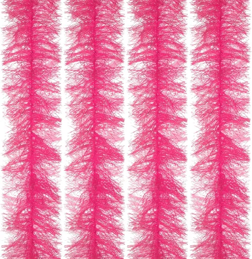 5Ft Feather Boa, 4 Pcs Artificial Fluffy Boas Party Decorations for DIY Crafts, Wedding Costume, Christmas, Concert, Halloween, Home Decor, Pink