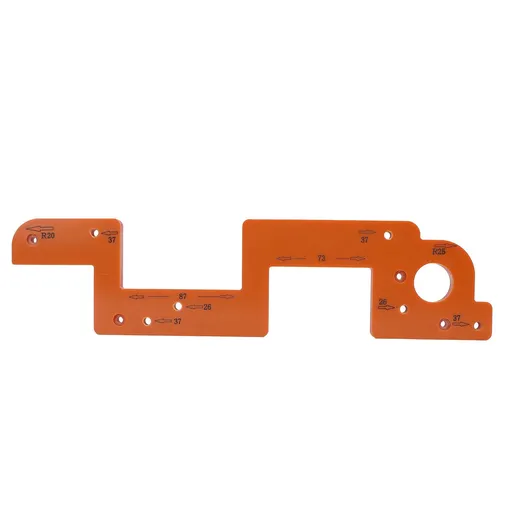 ARC Grooving Auxiliary Tool Anti Slip Easy to Operate Cabinet Door Slot Position Template for Woodworking Tool 8mm / 0.31in
