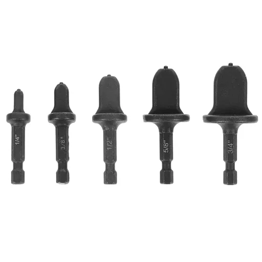 HVAC Copper Tube Flaring Tool 5PC Drill Bit Set, Copper Pipe Expander Bit for Air Conditioner Repairing, Hex Shank