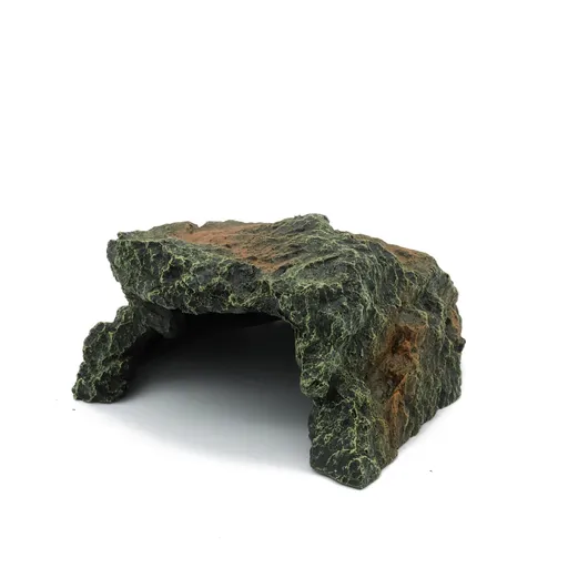 Reptile Rock Hide Cave, Aquarium Habitat Decor Rock Tortoise Hideout for Lizards, Turtles, Reptiles, Amphibians, Fish
