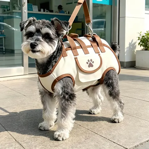Oxford Fabric Pet Three-in-One Travel System: Horizontal Back Design Protects Spine, Four-Leg Separation, Three Uses in One: Kennel, Backpack, and Leash/M size [recommended weight 8-13 kg]