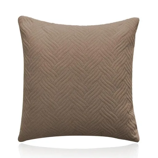 1PC Luxurious Modern Velvet Cushion Cover Soft Square Decorative Pillowcase Au - Brown