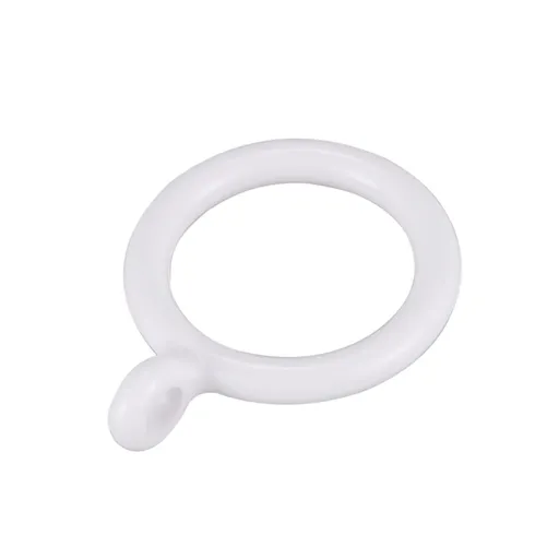 8pcs Metal Drapery Curtain Rings Hanging Rings for Curtains and Rods, Drape Sliding Eyelet Rings Internal Diameter (White,33mm)