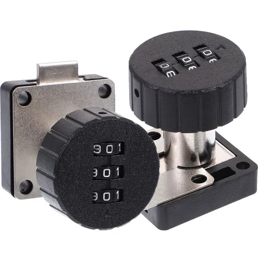 Black Password Lock Zinc Alloy for Home Privacy Protection 2Pcs
