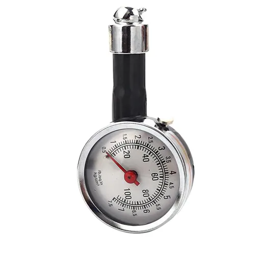 Mechanical Gauge Tire Pressure Gauge Meter Tire Pressure Pointer 0.5 - 7.5 LBS for Car Automobile Truck Motorcycle Black