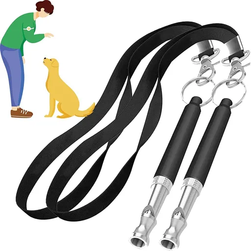 2 Pack Dog Whistle,to Stop Barking Neighbors Dog, Adjustable Ultrasonic Silent Dog Whistle, Professional Recall Dog Training