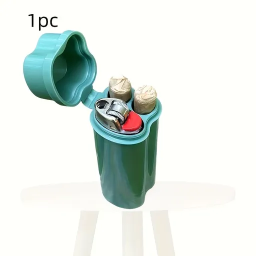 1/2-piece Integrated Flip-top Storage Case, Featuring Lightweight Storage, a Portable Pre-rolled Cone Storage Container, Protective Case, Easy to Carry, a Household Gadget Green