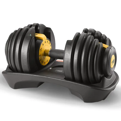 Powertrain 24KG Adjustable Home Gym Dumbbell - Gold