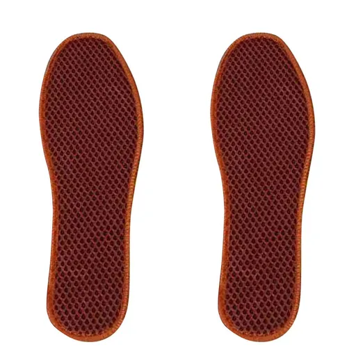 Bamboo Charcoal Deodorant Mesh Insoles Breathable Absorb Sweat Shoe Pads for Men Women Khaki 42
