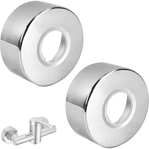 2 Pcs Parts Faucet Rosette Stainless Steel Rosette, 66 25 Rosette Shower Mixer, 6 Point Inside Diameter Plumbing Hose Cover, 30 mm