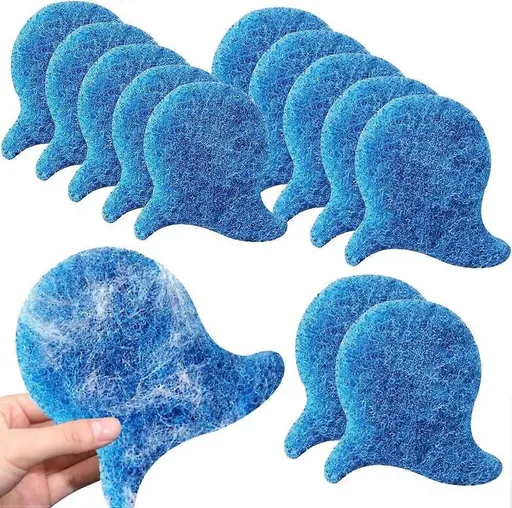 10 Pack Reusable Pet Hair Removers for Washing Machines, Microfiber Laundry Fur Catchers for Clothes, Bedding and Blankets, Blue