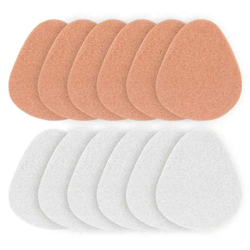 12-PCS Metatarsal Foot Pads for Pain Relief - 1/4” Thick, Ball of Foot Cushions for Women and Men, Forefoot and Sole Support