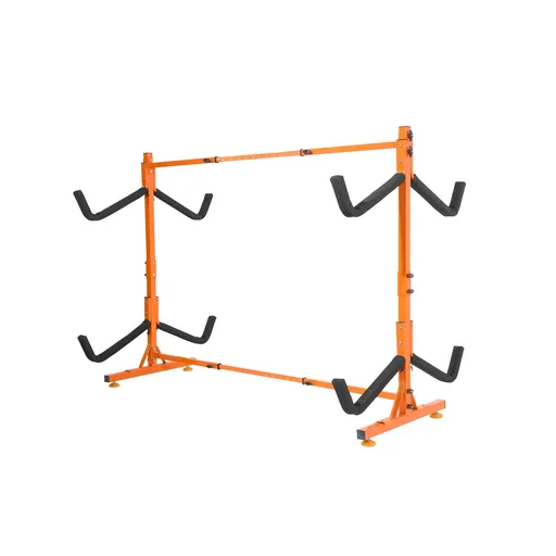 Freestanding Kayak Storage Rack, Kayak Stand for 4 Kayak Canoe Paddleboard, Heavy-duty Steel Kayak Hanger Holder with Padded Arms and Adjustable Width, 100 kg Max Load, for Indoor Outdoor Garage