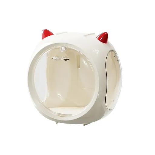 Space Capsule Storage Box Transparent Doll Model Display Organiser