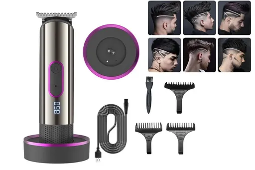 Hair Clipper Kit Cordless Hair Trimmer with 3 Guide Combs Rechargeable Hair Trimming Styling & Grooming Kit