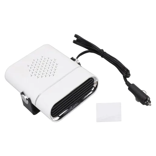 Car Heater Portable Fast Heating 360 Degree Rotation Car Heater Windscreen Defroster Defogger 12V White