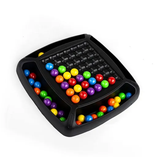 Puzzle Board Game, Rainbow Bead Game for Kids Parent Friends Interaction Matching Family Game Toy Set Play Together