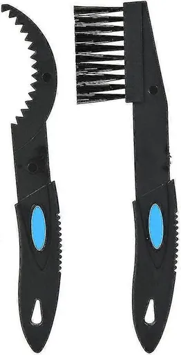 Bike Chain Brush Set 2 Piece Bicycle Chain Cleaner Tool Black