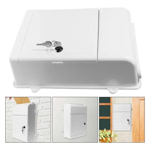 Wall Mount Suggestion Box With Lock Mailbox For Outdoor Use For Home Office And Community Feedback Collection
