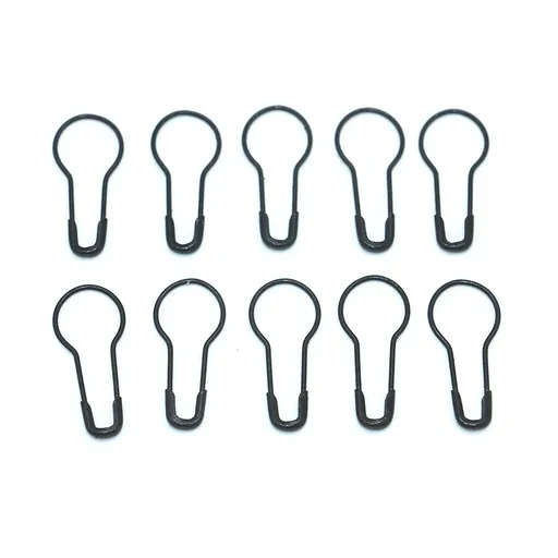 Clothing Tag Pins Bulb Pin Metal Gourd Pin DIY Home Accessories Safety Pins Bulb Pin MULTIPLE USE Black