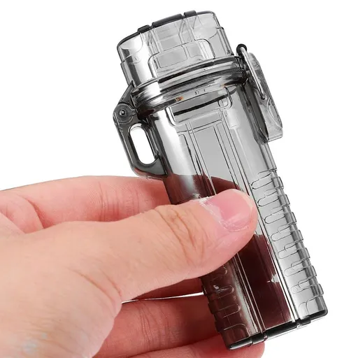2-Pack Clear Torch Lighter Cases with Transparent Design for Easy Visibility and