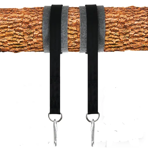 2pcs Tree Hanging Straps Outdoor Swing Bolt Snap Square Eye Outdoor Sling Eroctic Emergency Practical Hammock Straps