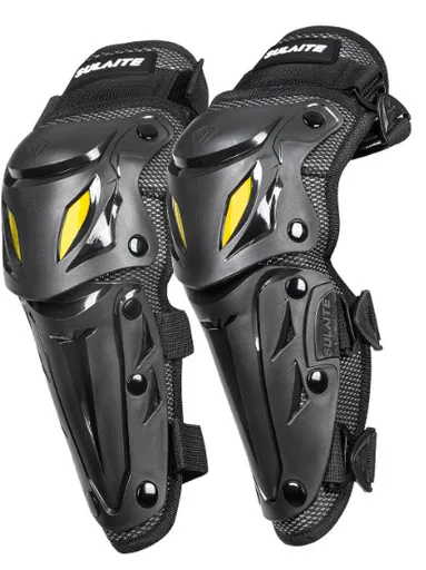 SULAITE CE Level 1 Certified Motorcycle Elbow Guards Long Forearm Protectors Silver Hard Shell Armour Quick Release for Motocross Dirt Bike