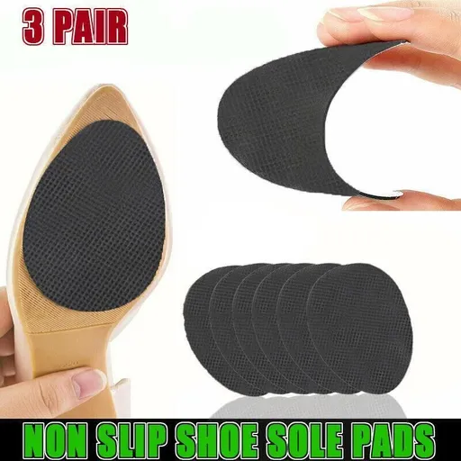 3 Pair Self Adhesive Non Slip Shoe Sole Grip Pads High Heels Slippery Soles Care