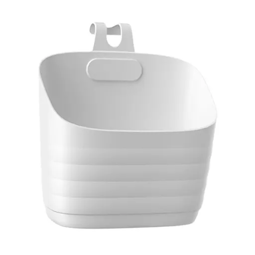 Kitchen Hanging Storage Basket Wall Mounted Onion Garlic Ginger Organizer Punching Free Stackable for Bathroom