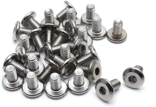Biaungdo M6x10mm Stainless Steel Flat Head Hex Socket Cap Bolts Screws Countersunk Connector Fastener,Pack of 30