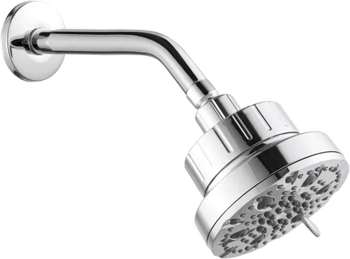 Shower Arm 10 in Bundle with 9 Mode Filtered Shower Head, Chrome